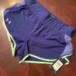 NWT !! Under Armour workout shorts - blue/purple